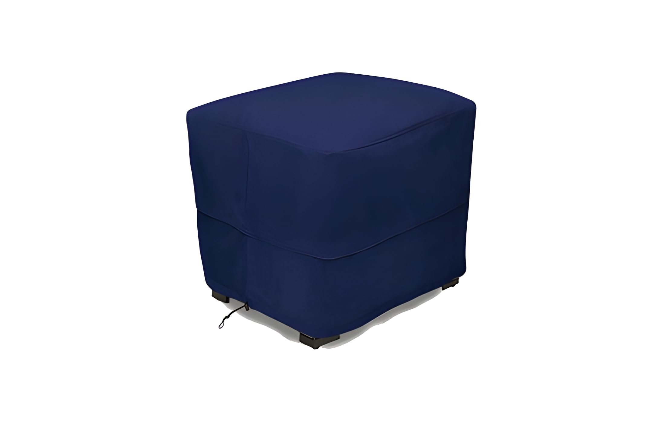 Eevelle Patio Square Ottoman Cover with Marine Grade Fabric - Waterproof Outdoor Ottoman Cover - Furniture Set Covers for Ottoman - Easy to Install - (17