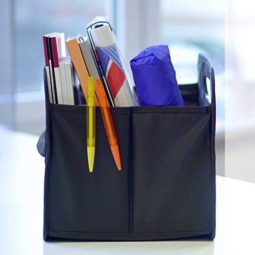 2 Stück Faltbare Kofferraumtasche schwarz hohe Tragkraft Polyester Klappbox Flexbox