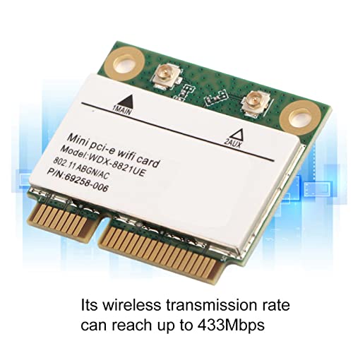 Tarjeta de red PCI-E WiFi de doble banda 2,4 GHz y 5 GHz, adaptador inalámbrico de 433 Mbps con Bluetooth 4.2 para PC de escritorio, actualización para sistemas Windows 7 y 10 miniatura 2