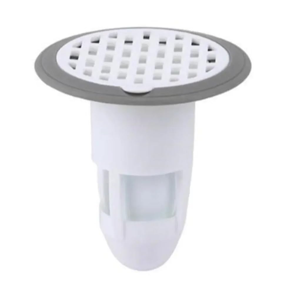 Jobaojiang White Bath Shower Floor Strainer Cover Plug Trap Silicone Sink Bathroom Water Drain Filter(White)