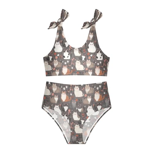 KLL Girls Swimsuits Bikini Set Cute Swim Suit for Girls with Adjustable Strap3