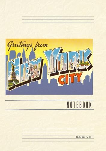 Vintage Lined Notebook Greetings from New York City