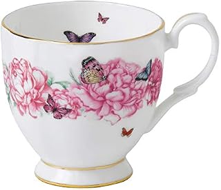 Royal Albert Miranda Kerr Friendship 40005768 Gratitude Footed Mug 0.30ltr, White, Fine Bone China, 1 Count (Pack of 1)