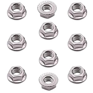 SpzcdZa Sechskant-Flanschmuttern M8, 25 Stück