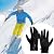 Rechargeable Heated Gloves for Men & Women – Electric USB Touchscreen Winter Gloves, Waterproof Windproof Heated Cycling, Ski & Motorcycle Gloves, Hand Warmer, Outdoor Sports (Black XL)