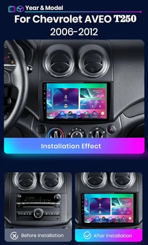 Pantalla Android para Chevrolet Aveo T250 2006-2012 radio de 9 pulgadas con WiFi y 32GB 2