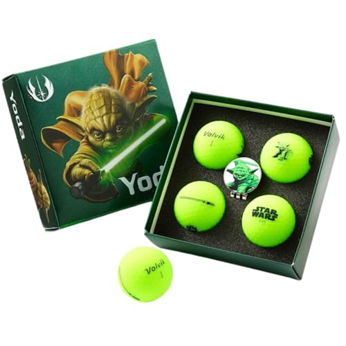 Volvik Vivid Soft Star Wars Golf Ball Gift Sets (Yoda 4 Pack)