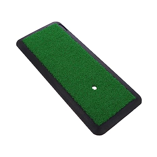 KICHOUSE Portable Hitting Mat Indoor Practice Turf for Golf Training Durable Artificial Grass Surface for Swing Driving Chipping Putting for Beginners Advanced Players