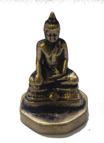 One World is Enough Figura talismán de Buddha Hecha en Katmandú, Nepal