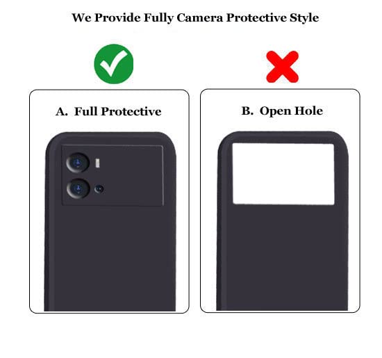 Image of A rtistque Liquid TPU Silicone Matte Shockproof Flexible with Camera Protection Soft Back Cover Case for iQOO 9 Pro 5G - Black