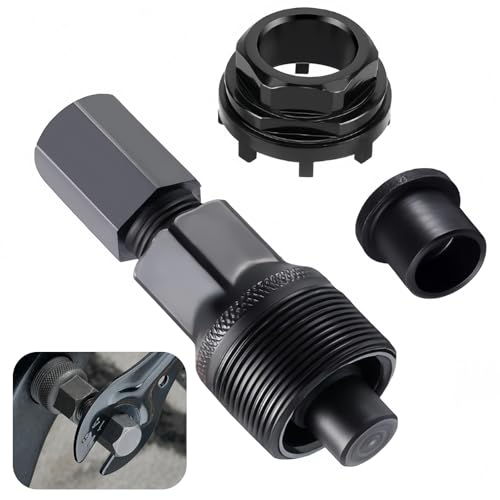 Extractor de bielas para bicicleta, 42 mm, herramienta de pedalier para bicicleta, con 8 dientes, anillo de cierre compatible con muchos tipos de bicicletas