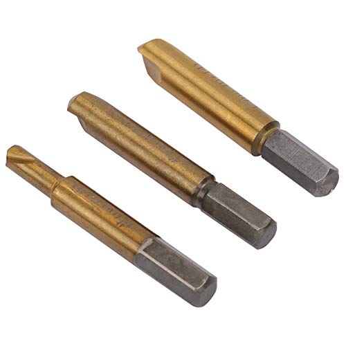 Extrator de parafuso quebrado de aço de alta velocidade, extrator de parafuso de broca de ferramenta