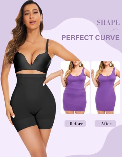 Image of YADIFEN Tummy Control Shapewear Shorts Women Thigh Slimmer High Waisted Shapewear Women Girdles Shorts Shapewear Under Dress