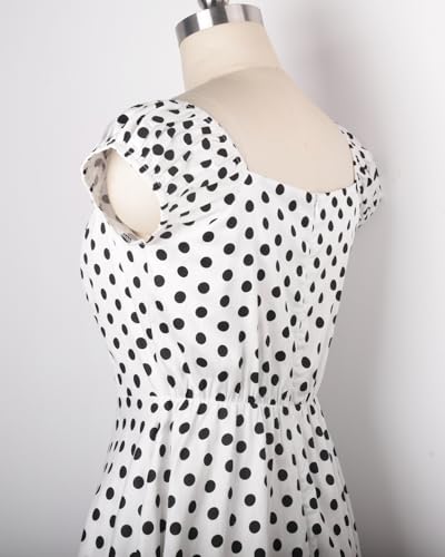 Image of YARN & INK Retro Swing Dresses for Women 1950s Vintage Rockabilly Clothes Pinup Clothing Cocktail Party Dress