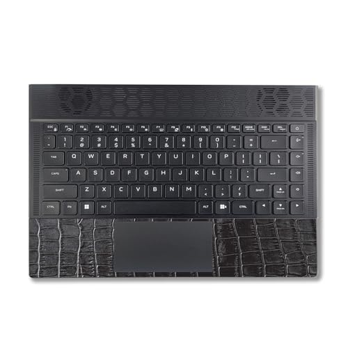 Image of MightySkins Skin Compatible with Alienware X14 R2 (2023) Full Wrap Kit - Black Gator Skin | Protective, Durable, and Unique Vinyl Decal wrap Cover | Easy to Apply & Change Styles | Made in The USA