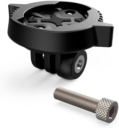 TUSITA Quarter-turn to Friction Flange Mount Adapter Compatible with Garmin Edge Bike GPS, Varia UT800 Smart Headlight - Mounting Bracket Designed for GoPro