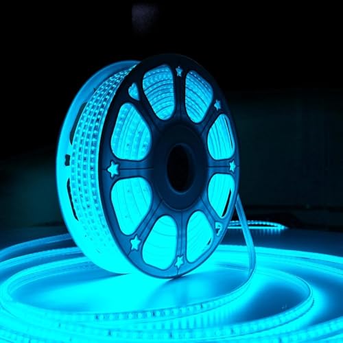 Image of Vespa 5 Meter Waterproof LED Strip Light Ice Blue - Energy Saving Rope Light for False Ceiling, Room Decor, Diwali, Christmas & Home Decoration