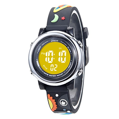 Mamiddle Orologio Digitale per Bambin Orologio Sportivo a Cartoni 3D per Ragazze Ragazzo con Sveglia Data Cronometro LED 3ATM (Universo...