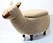 Chillroi Dziecięcy stołek dla zwierząt Alvin Alpaca z miejscem do przechowywania taboret dziecięcy taboret dekoracyjny