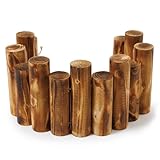 Preime クリスマスツリー 丸太 脚隠し 目隠し 装飾 15本セット 【本物の丸太を使用！】 抗菌済み ツリー 飾り インテリア ブラウン ウッドフェンス (丸太15本セット)