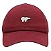 JPAK Polar Bear Premium Dad Hat Embroidered Baseball Cap Pet Maroon