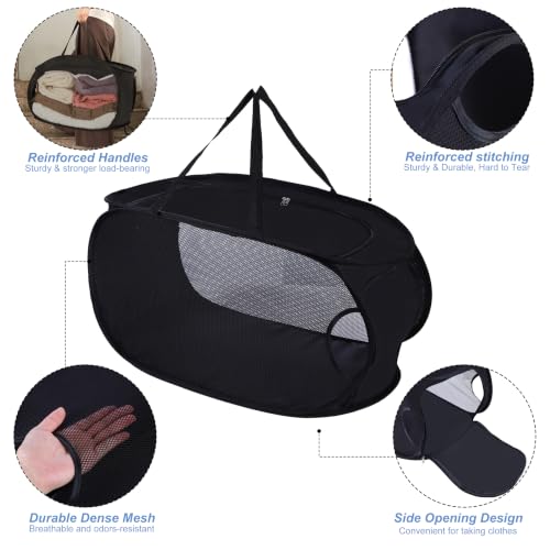 LATERONON 4 Pcs Collapsible Laundry...