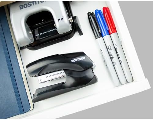 Bostitch Office Heavy Duty Stapler, 40 Sheet Capacity, No Jam, Half Strip, Fits into the Palm of Your Hand, For Classroom, Office or Desk, Black 7