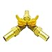 Metaland Brass 3 Way Shut-Off Valve, 5/16
