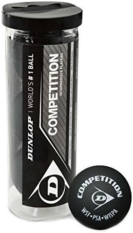 Dunlop 3 x Competition Squash Ball Tube