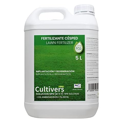 CULTIVERS Fertilizante Césped Ecológico Cover