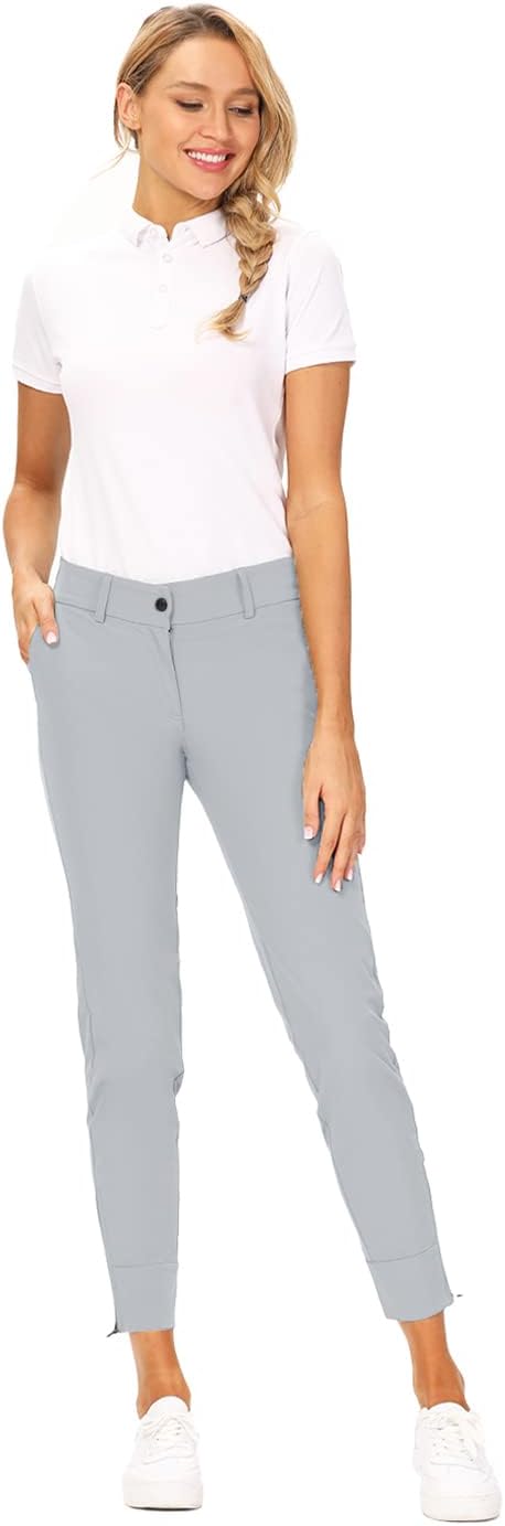 Hiverlay Womens pro Golf Pants Quick Dry Slim Lightweight Work Pants with Straight Ankle Also for Hiking or Casual Ladies - Image 7