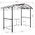 ZenithX Grill Gazebo 8x5ft,Outdoor Patio Canopy,BBQ shelter with Steel Hardtop and Side Shelves