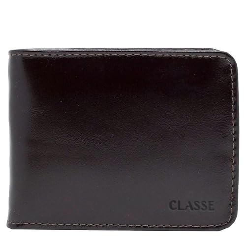 Carteira Classe Couro Social Masculina 449 (Café, M)