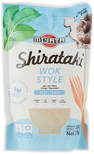 Miyata Shirataki Wok Style, Nudeln aus Konjakmehl, 6er Pack (6 x 270 g)