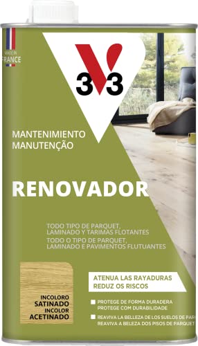 V33 Renovador para parquet y laminados incoloro satinado 1l