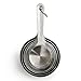 Sur La Table Stainless Steel Measuring Cups Set – 8 Nesting Cups from ¼ to 2 Cups – Durable 18/8 Steel with Easy-Open Ring, Space-Saving Design, Dishwasher