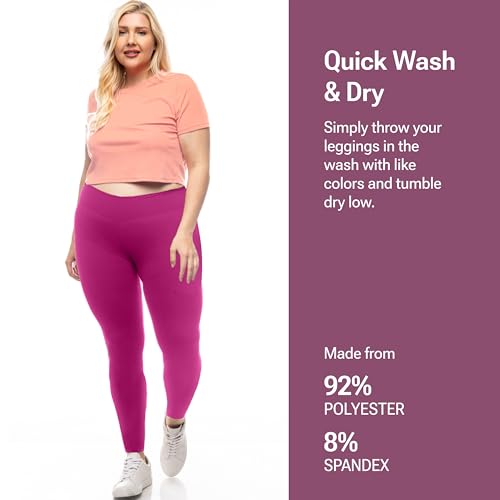 Image of SATINA High Waisted Leggings for Women - Comfortable and Stretchy in Versatile Sizes and Colors