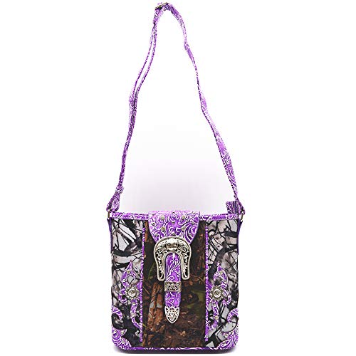 Camouflage Rhinestone Cross Pistol Buckle Western Crossbody Handbags Cowgirl Country Studded Purse Women Single Shoulder Bag2