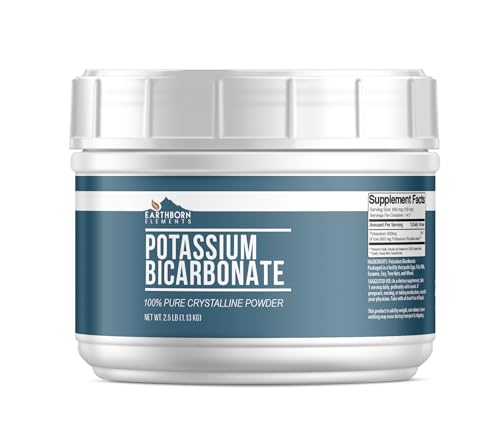 Earthborn Elements Potassium Bicarbonate (2.5 lb) Mess-Free Tub Pure & Undiluted