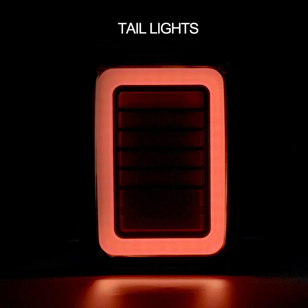 Baceyong - 2 luci posteriori per auto Euro versione 9-32V, LED sinistra e destra, luci di stop per frecce per Wrangler JK 07-17