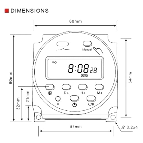 Mini programmable Time Switch CN101A automatisation éclairage intérieur