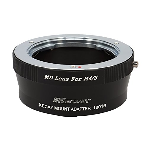 KECAY Bague Adaptation Objectif pour Monter Objectif Minolta MD MC vers boîtier Micro 4/3 M4/3 Camera Olympus Pen P3 P5 PL2 PL3 PL5 PL6 PM2 Om-D E-M5 E-M1 pour Panasonic GH3 GX7 G10 G5 G6 GF5 MD-M4/3