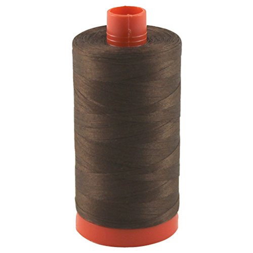 Image of Aurifil Thread 2360 CHOCOLATE Cotton Mako 50wt Large Spool 1300m