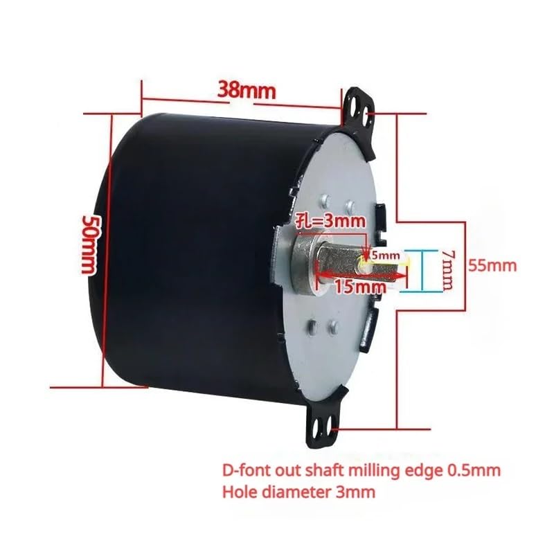 POWTAXBJGD 50KTYZ AC Electronic Starter Permanent Magnet synchronous Electronic Starter AC 220V Speed Reducer Motors controllable and Negative Inversion 6W(80rpm)
