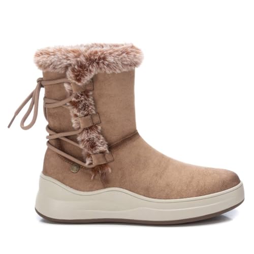 REFRESH - Botín Mujer Taupe - Calzado Cómodo y Versátil - Moda casual - Modelo 17211703 (Talla 38)