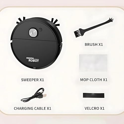 Image of Drumstone (Special 10 Years Warranty Rechargeable Smart Robot Vacuum Cleaner |3-in-1 Sweeping, Mopping, Suction | Intelligent Navigation for Efficient Home Cleaning