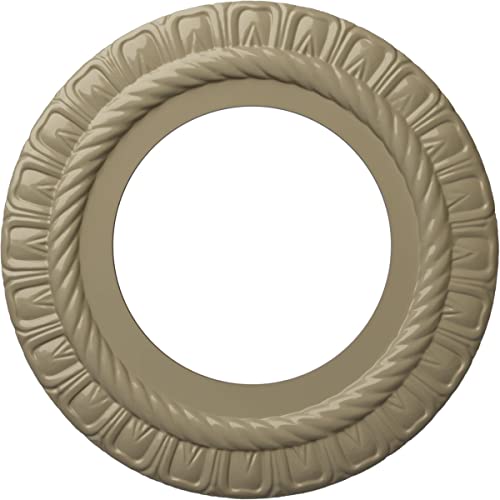 Image of Ekena Millwork CM10CLGDF 10-5 /8 inch x 5-3 /4 inch x 1 /2 inch Claremont Ceiling Medallion, Gobi Desert