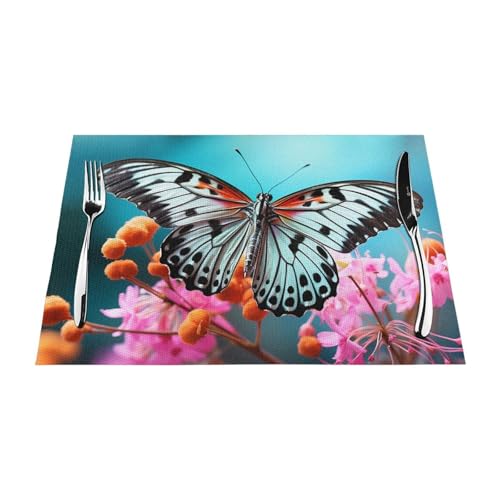 Sets de table pour extérieur motif nature repas en terrasse