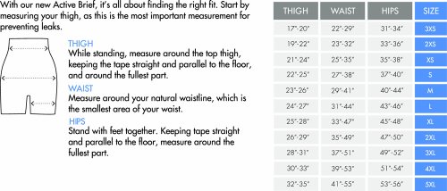 GaryWear Active Brief, Size X-Large, White, Each2