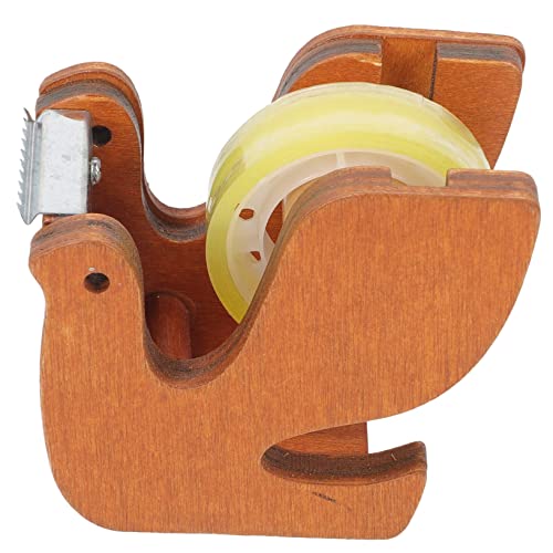 NUOBESTY Distributore Per Nastro Adesivo in Legno Strumento Portatile Per Tagliare Nastro Dispenser Da Tavolo Per Ufficio e Bricolage e Washi Tape